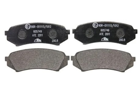 Комплект гальмівних колодок задн, LEXUS LX TOYOTA LAND CRUISER, LAND CRUISER 100 4.2D/4.7 01.98-03.08 ATE 13046057492