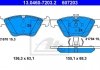 Комплект тормозных колодок с 4 шт. дисков 13.0460-7203.2