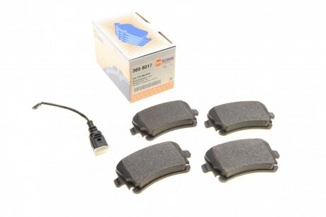 Колодки гальмівні, задні AUTOTECHTEILE 369 8017