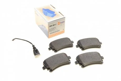 Колодки гальмівні, задні AUTOTECHTEILE 369 8017