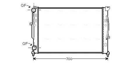 Радіатор PASSAT6/A6/SUPERB BRAZED (Ava) AVA COOLING AI 2189 (фото 1)