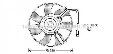 Вентилятор радиатора VW AVA COOLING AI7504