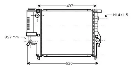 Радіатор охолодження AVA COOLING BW 2124