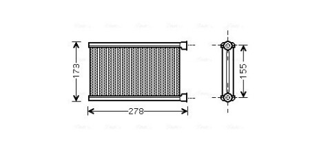 Теплообмінник, Система опалення салону AVA COOLING BW6344