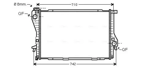 Радіатор охолодження AVA COOLING BWA 2233