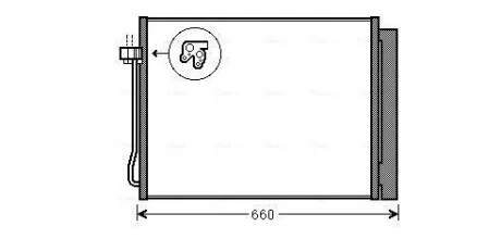Радиатор кондиционером (пр-во AVA) AVA COOLING BWA5377D
