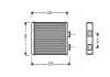 Теплообмінник, Система опалення салону AVA COOLING BWA6210 (фото 1)