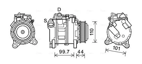 Компресор AVA COOLING BWAK493
