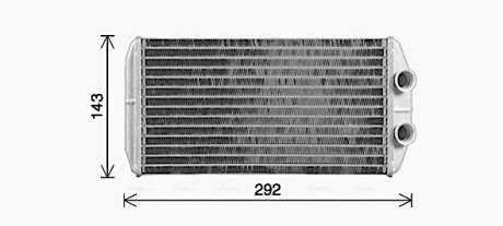 Теплообмінник, Система опалення салону AVA COOLING CN6338