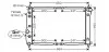 Радіатор охолодження CHEVROLET AVEO 1.5 (AT) (AVA) AVA COOLING DWA2068 (фото 1)