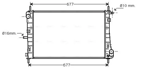 Радіатор двигуна AVA COOLING FDA 2338