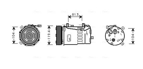 Компресор AVA COOLING FDAK321 (фото 1)