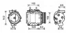 Компресор кондиціонера HONDA ACCORD 2003-(AVA) AVA COOLING HDAK238 (фото 1)