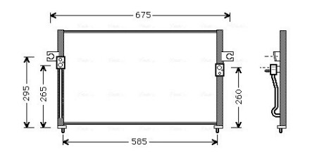 Радіатор кодиціонера AVA COOLING HY5058