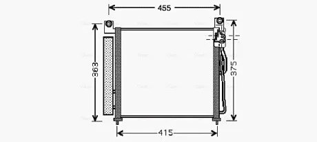 Радіатор кодиціонера AVA COOLING KA5065D
