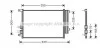 Радіатор кондиціонера MERCEDES GL,ML-CLASS W 164 (06-) AVA COOLING MS5406D (фото 2)