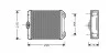 MERCEDES W124 9/84-9/95 Радиатор печки C/ T/ W 124 -AUT 4/90- [OE. 002.835.3401 / 5201] AVA COOLING MS 6171 (фото 1)