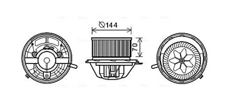 Компресор салону AVA COOLING MS8607