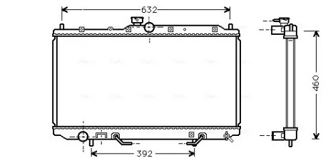 Радіатор двигуна AVA COOLING MT 2153