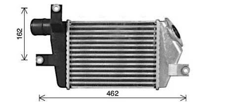 Інтеркулер L200/PAJERO 2.5 DiD 06+ (вир-во AVA) AVA COOLING MT4283