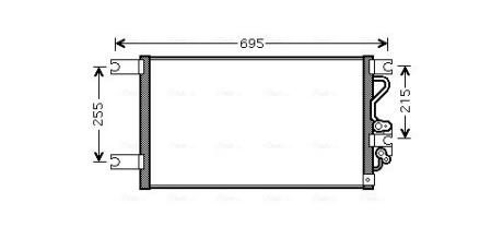Радіатор кодиціонера AVA COOLING MT5206 (фото 1)