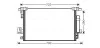 Конденсор кондиционера P4007 / OUTLANDER / C-CROSS (Ava) MT5210D