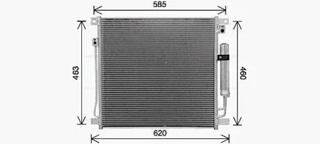 Радіатор кодиціонера AVA COOLING MT5285D