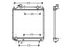 Радіатор, Система охолодження двигуна AVA COOLING MZ2171 (фото 1)