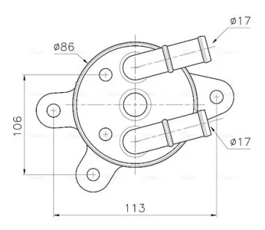 Охолоджувач оливи AVA COOLING MZ3301