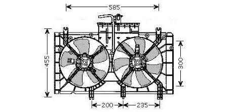 Вентилятор AVA COOLING MZ7537
