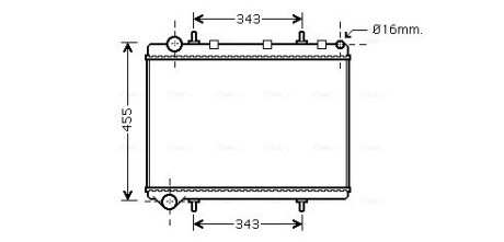 Радiатор AVA COOLING PE 2259