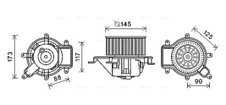 Компресор салону AVA COOLING PE8390