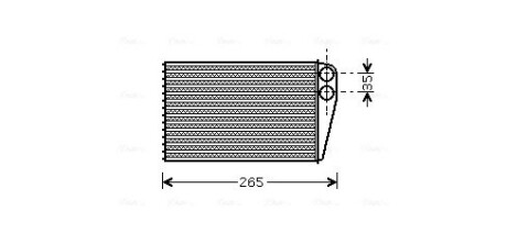 Теплообмінник, Система опалення салону AVA COOLING RTA6354