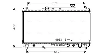 Радіатор охолодження CAMRY 22i AT 96-01 AVA COOLING TO2236