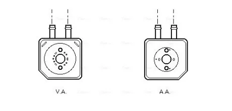 Охолоджувач оливи AVA COOLING VN3086