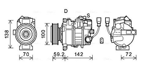 Компресор AVA COOLING VNAK385 (фото 1)