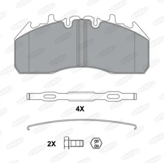 Тормозные колодки, дисковые BERAL BCV29174BK (фото 1)