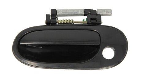 Ручка дверей передн Лів (зовнішн, з отвором для замка, чорн/під фарбування) NISSAN ALMERA II N16 01.00-05.07 BLIC 601016026401P