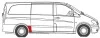Ремонтна частина крила задн Прав (передня частина, коротка модель) MERCEDES VITO / VIANO W639 09.03-10.10 BLIC 6504033542572P (фото 2)