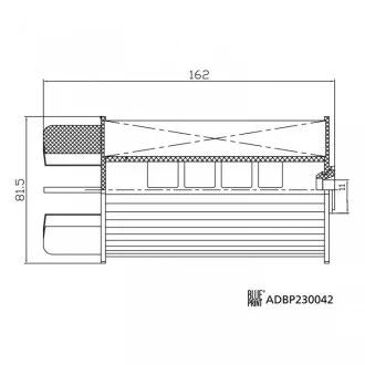 Фільтр палива з ущільнюючим кільцем BLUE PRINT ADBP230042
