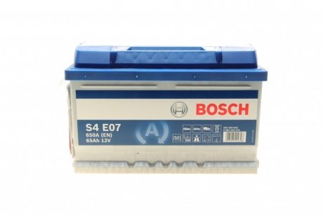 Акумулятор батарея АКБ S4E 65А * год 650А система СТАРТ-СТОП BOSCH 0092S4E070 (фото 1)