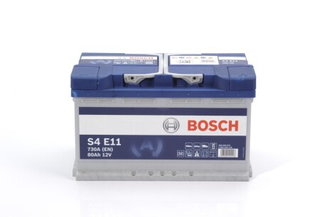 Акумулятор S4 EFB 80 Ah, EN 730 правий "+" 315x175x190 (ДхШхВ) с-ма START-STOP BOSCH 0 092 S4E 110 (фото 1)