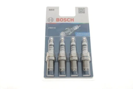 Свічка FR91X 4 ШТ - кратн. 10 шт BOSCH 0242222804