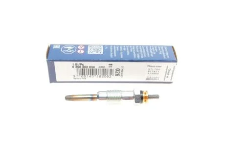 Свічка розжарювання DURATERM - кратн. 10 шт BOSCH 0250202034
