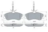 Гальмівні колодки дискові CITROEN Xsara 2.0i/PEUGEOT 306,406 2.0 BOSCH 0986424223 (фото 5)