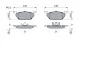Тормозные колодки дисковые AUDI / SEAT / SKODA A3 / Leon / Ibiza / Toledo Fabia / Octavia передняя сторона 1.6-2.0 - 05 BOSCH 0986424364 (фото 5)
