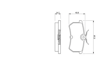 Тормозные колодки дисковые BOSCH 0986424472