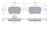 Тормозные колодки дисковые VOLVO S60 / S80 / V70 / S80 -07 BOSCH 0986424539 (фото 5)