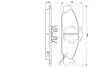 Тормозные колодки дисковые DAEWOO Korando / Musso 2.3,2.9,3.2 -05 BOSCH 0986424551 (фото 1)
