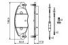 Гальмівні колодки дискові CITROEN C5 2.0,2.5,3.0i-04 BOSCH 0986424581 (фото 2)